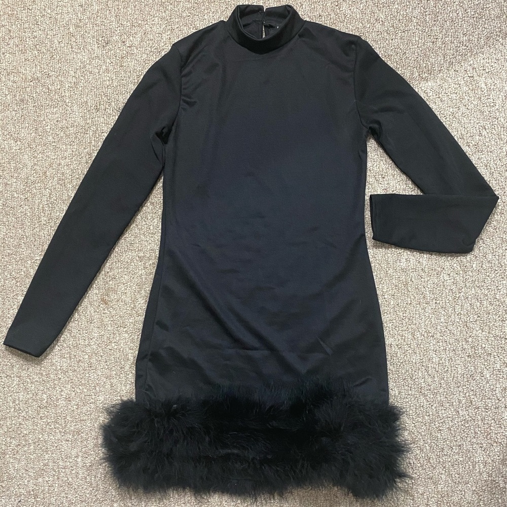 Super cute fur bodycon dress